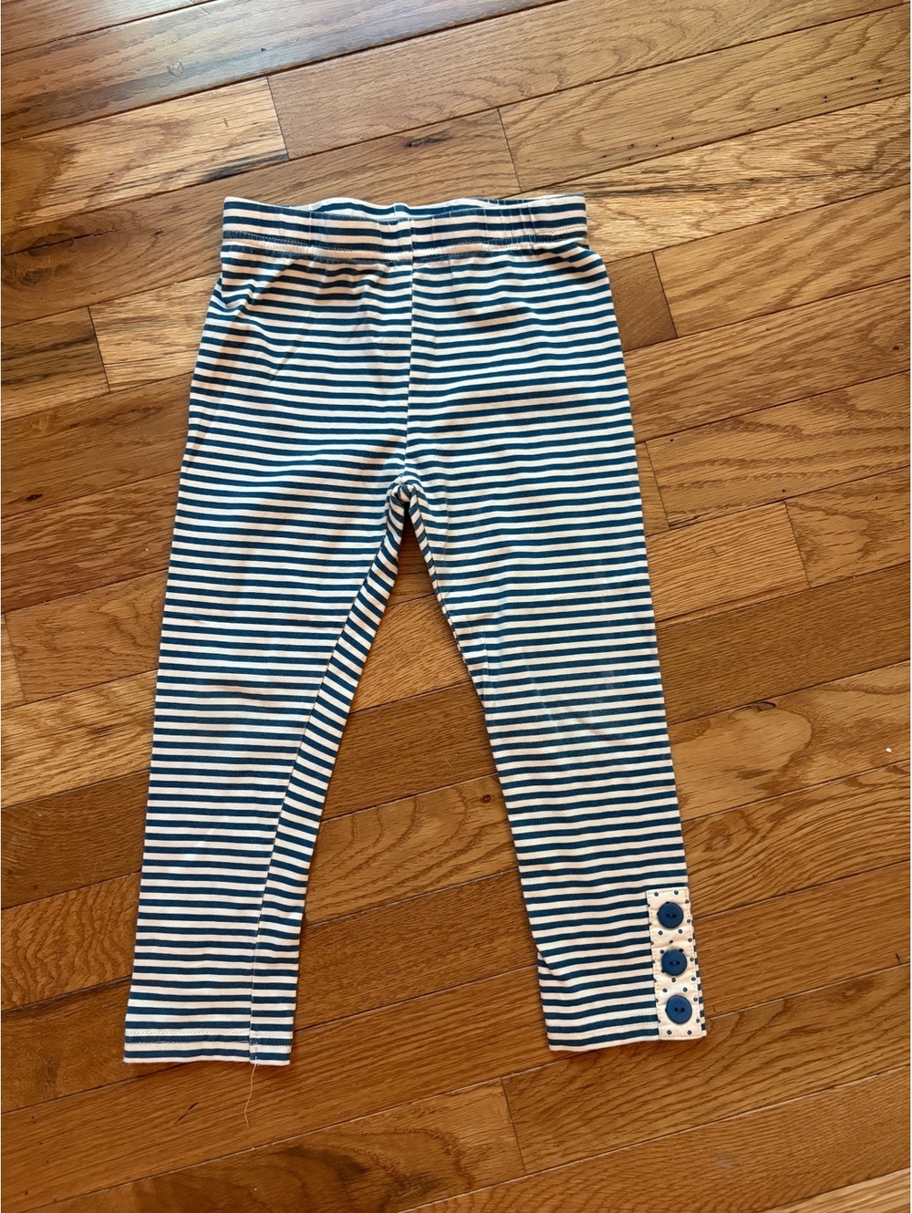Serendipity Clothing Co. Toddler Girls' 3T blue and white stripe leggings